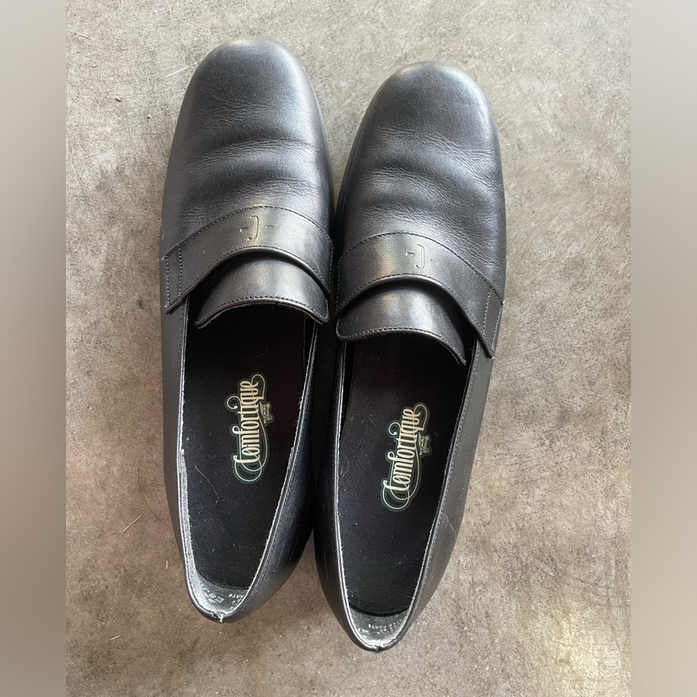 Red Wing Comfortique Womens 9 Medium Black Leather Loafers Shoes
